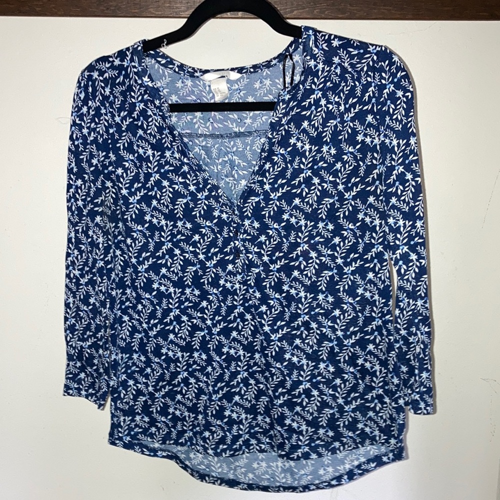 XS H&M FLORAL BLOUSE